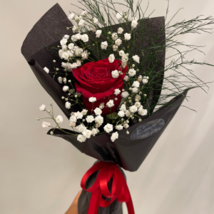 Buquê Mini Luxo com Rosa