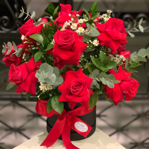 Box com rosas vermelhas importadas